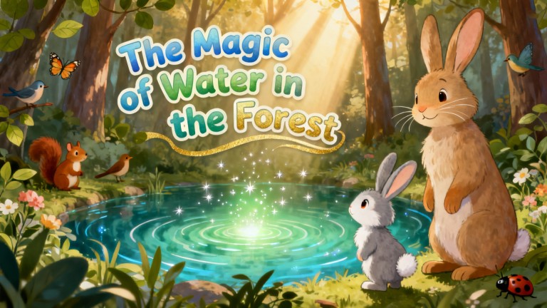 Cover illustration for The Magic of Water in the Forest