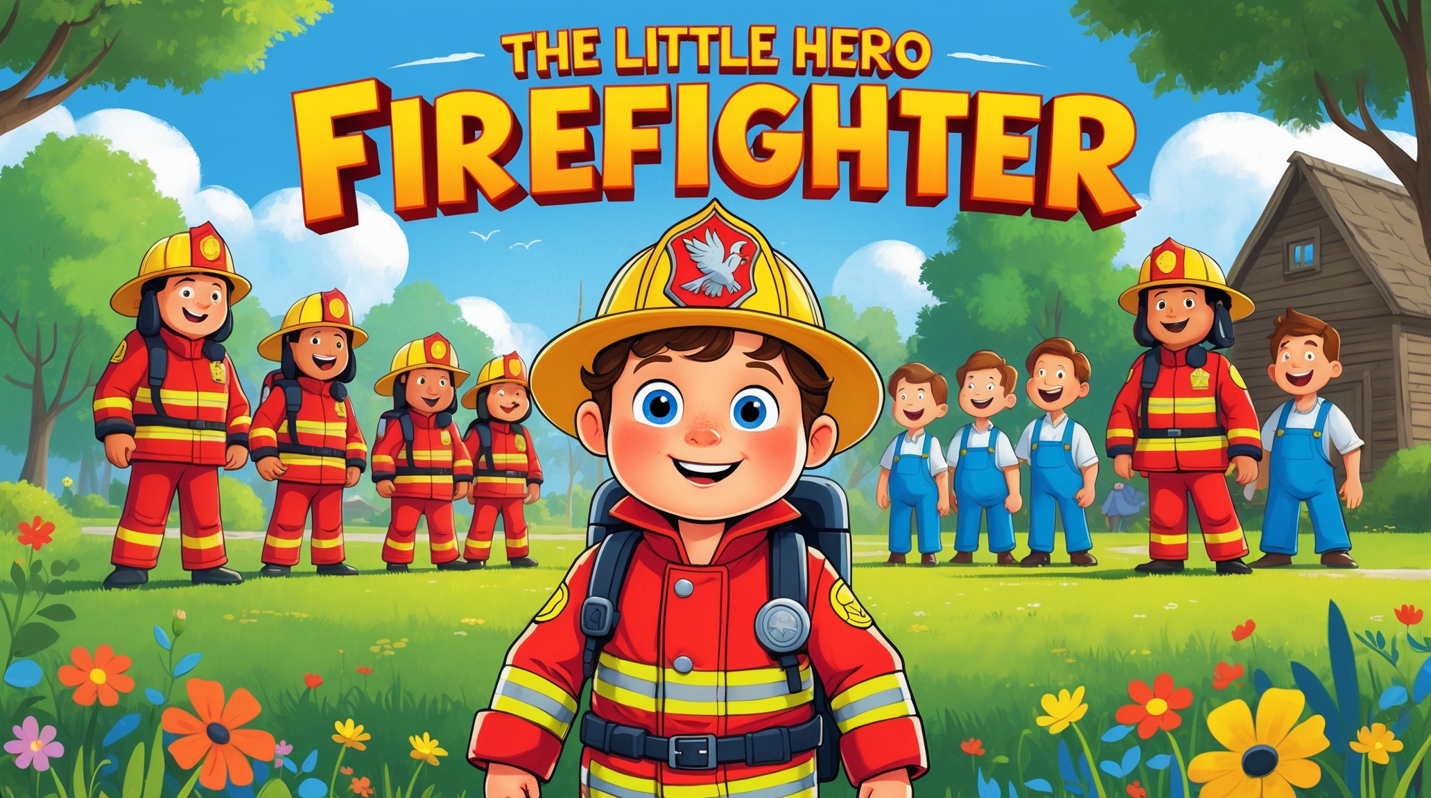 Cover illustration for The Little Hero Firefighter