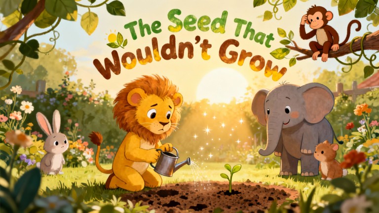 Cover illustration for The Seed That Wouldn't Grow