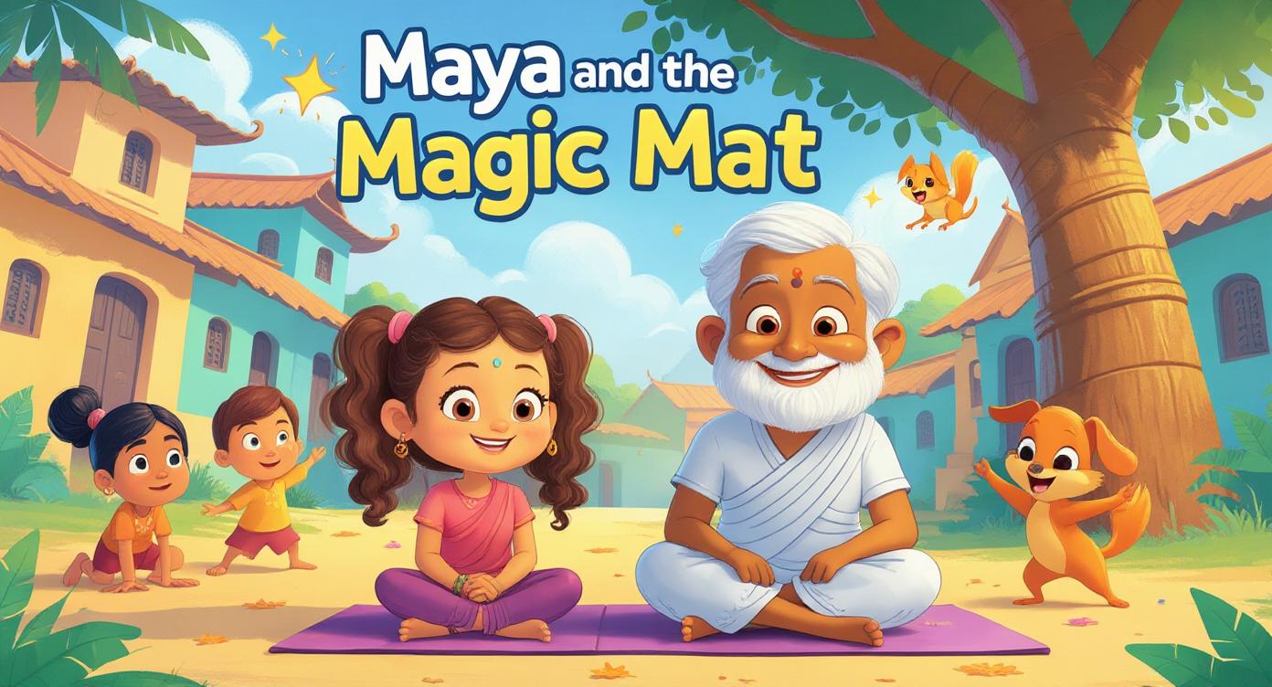 Cover illustration for Maya and the Magic Mat