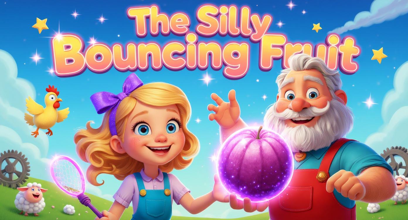 Cover illustration for The Silly Bouncing Fruit