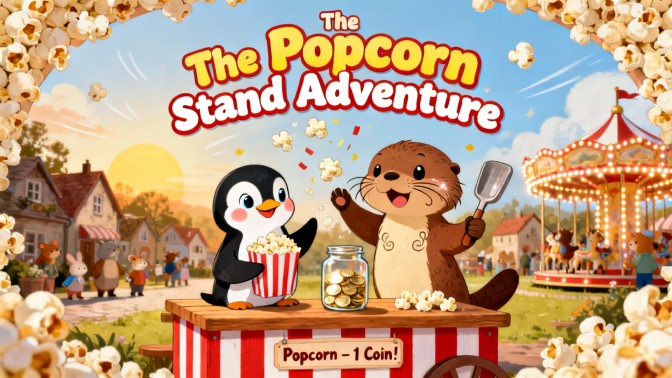 Cover illustration for The Popcorn Stand Adventure