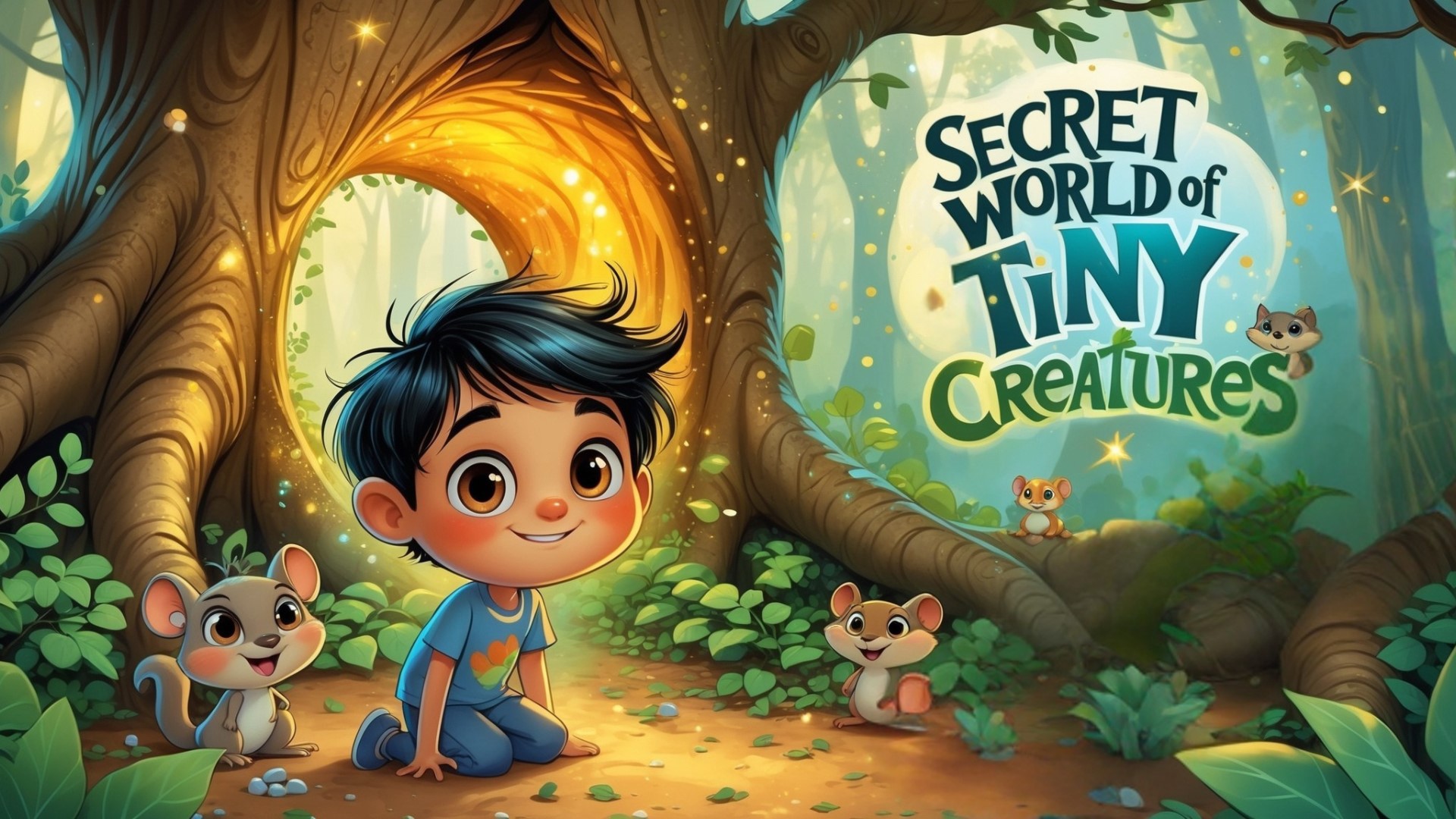 Cover illustration for Secret World of Tiny Creatures