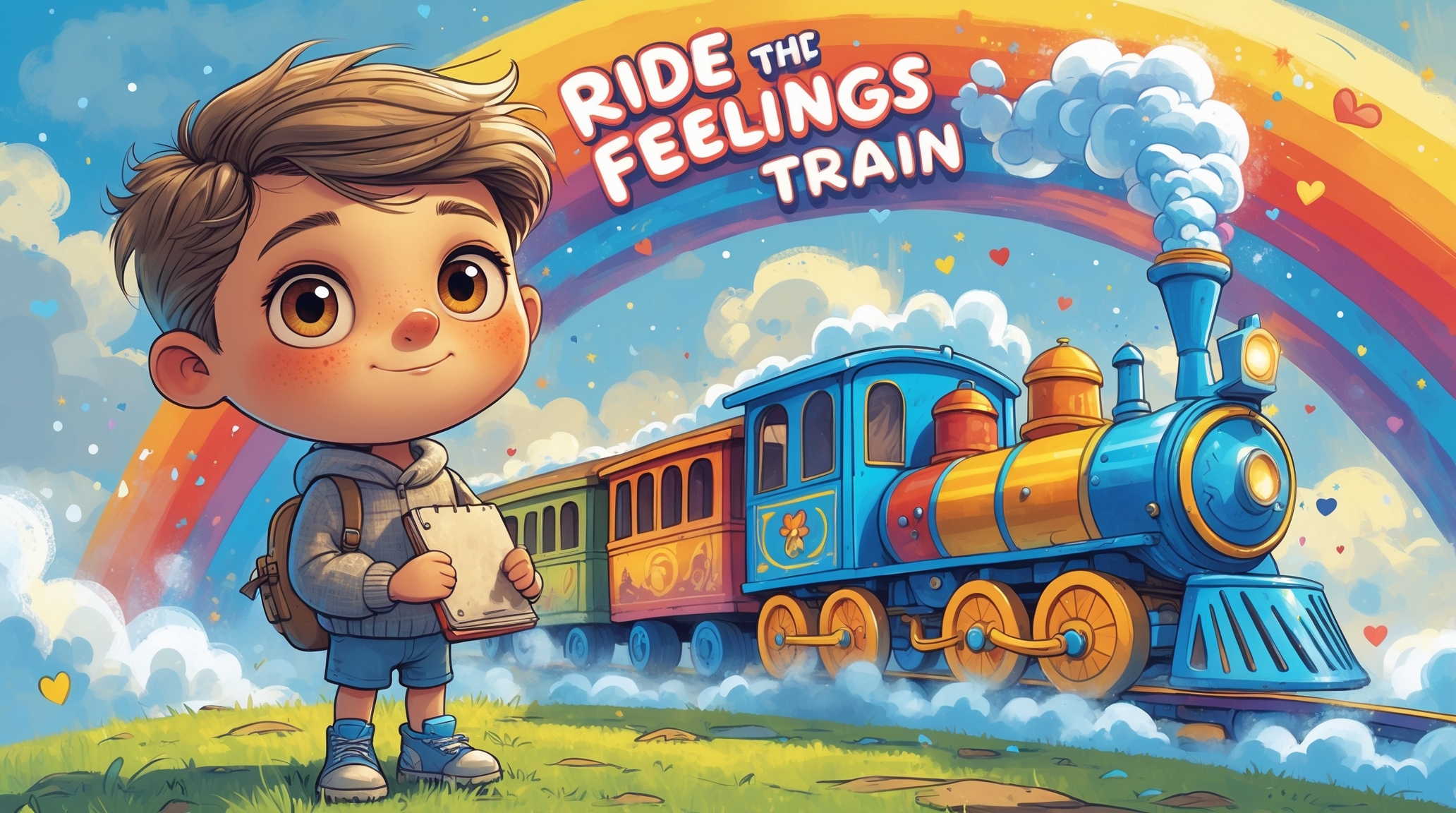 Cover illustration for Ride the Feelings Train