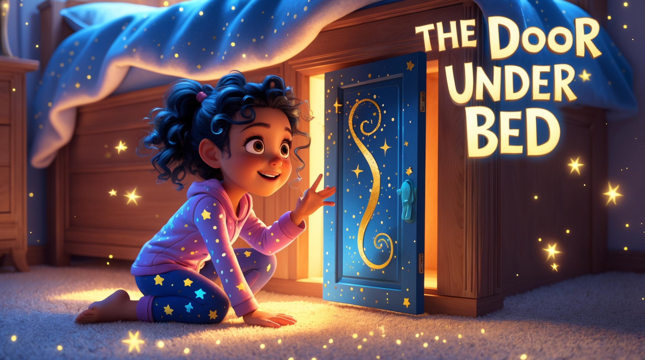 Cover illustration for The Door Under the Bed