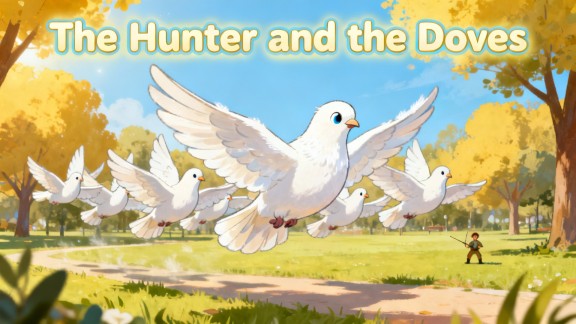 Cover illustration for The Hunter and the Doves