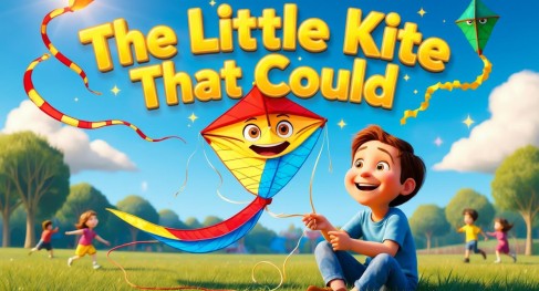 Cover illustration for The Little Kite That Could