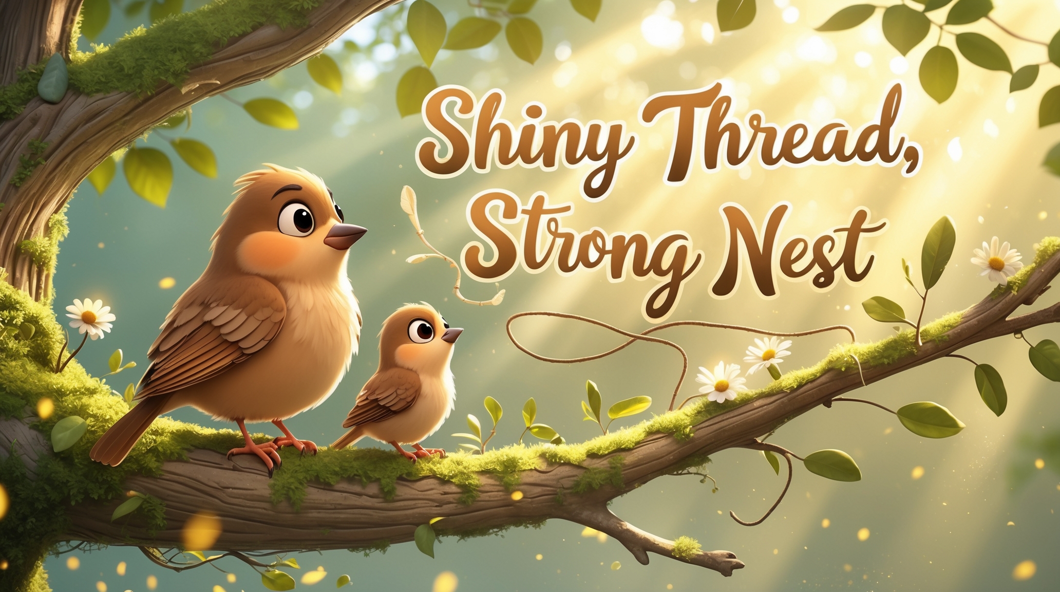 Cover illustration for Shiny Thread, Strong Nest