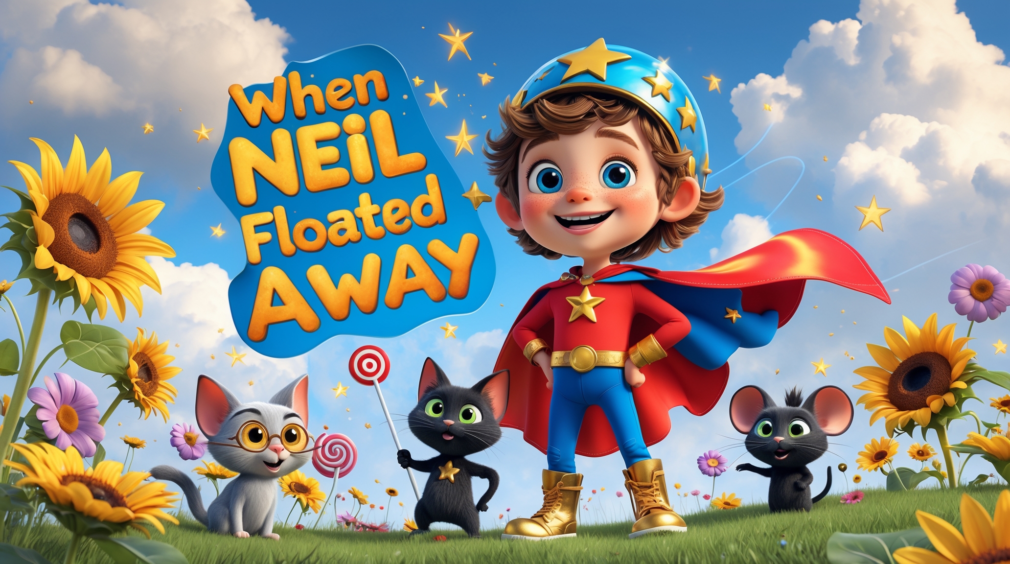 Cover illustration for When Neil Floated Away